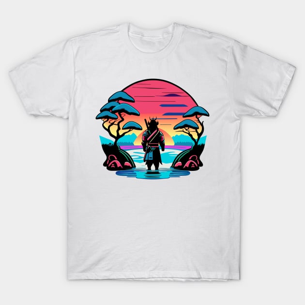 Sunset Samurai T-Shirt by Paper Punch